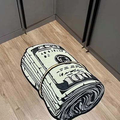 Creative dollar anti-cashmere carpet bathroom bathroom floor mat carpet water absorption non-slip  kitchen mats for floor