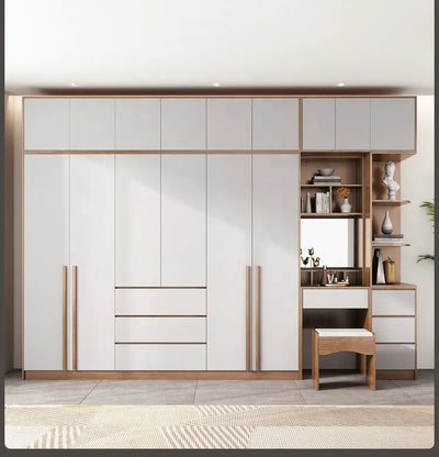 Modern Simple Wardrobe Nordic Bedroom Overall Storage Large Closet Small Household Flat Door Cloakroom Cabinet