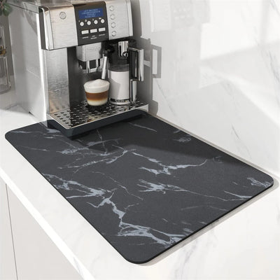 Absorbent Mats Pads Marble Printing Dish Large Kitchen Absorbent Draining Mat Drying Mat Quick Dry Bathroom Drain Pad