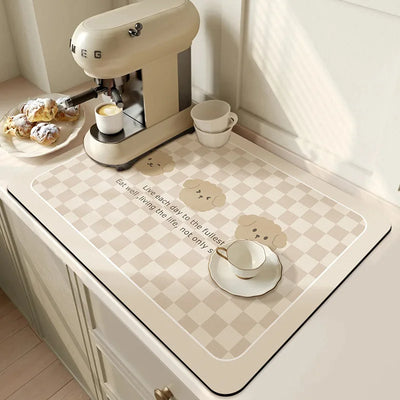 Non-slip Kitchen Absorbent Mat Placemats Table MATS Diatom Mud Waterproof Insulation Insulation Non-slip Placemats  Drain Plate