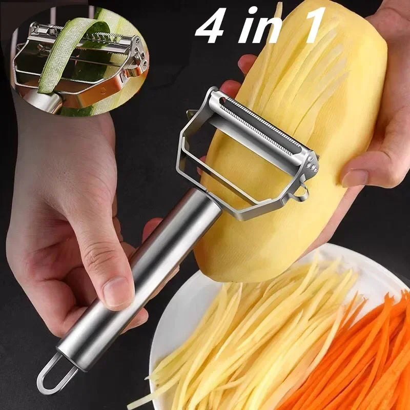 Cucumber Peeler Vegetable Fruit Peeler Stainless Steel Durable Potato Slicer Household Shredder Carrot Peeler Multifunctional