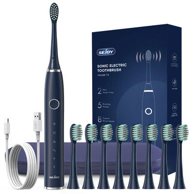 Sejoy Electric Toothbrush Whitening Tooth 7 Cleaning Modes for Dental Care Sonic Toothbrush 2 minutes Smart Timer IPX7