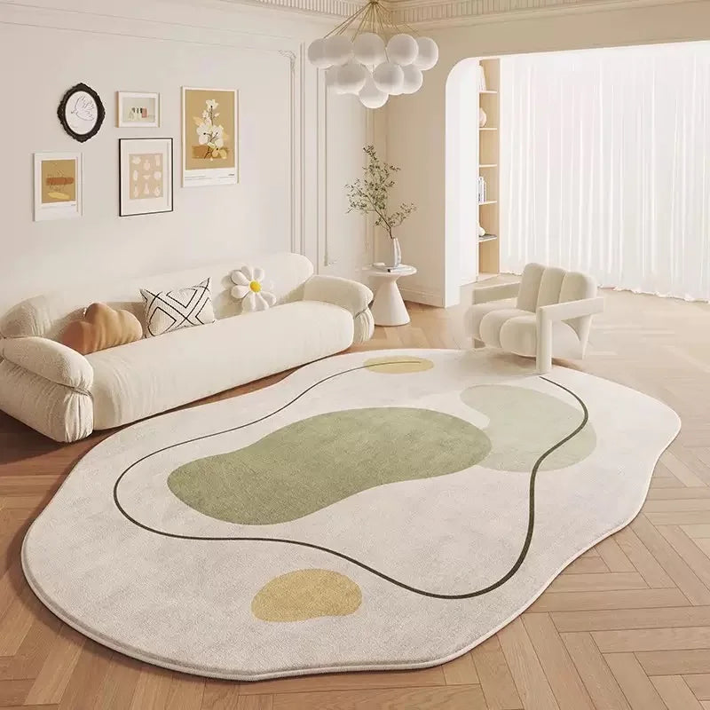 VIMAKA Cream Style Ins Light Luxury Imitation Cashmere Carpet Living Room Bedroom Sofa Dirt Resistant Carpet Home Decoration