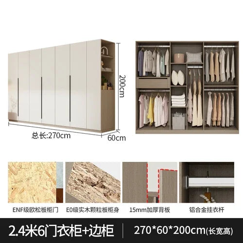 Organizer Underwear Wardrobe Luxury Doors Open Closets Room Wardrobes Storage Modern Ropero Armable De Ropa Bedroom Furniture