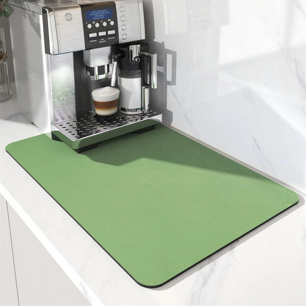 Absorbent Mats Pads Marble Printing Dish Large Kitchen Absorbent Draining Mat Drying Mat Quick Dry Bathroom Drain Pad