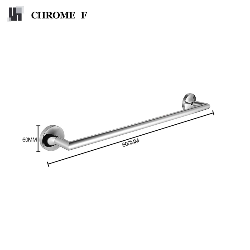 Towel Rack Towel Hanger Bath Towel Holder Wall Hanging Towel Bars Stainless Steel Bathroom Shelf Kitchen Cloth Rack