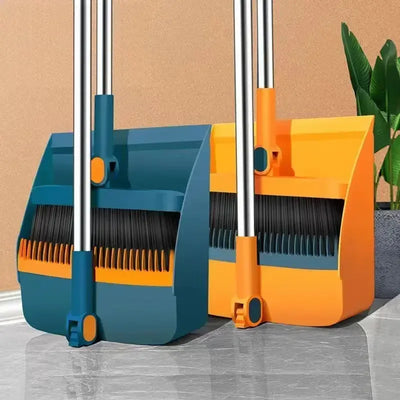 Household Dustpan Set, Brush Head, Sweeping Individual Sweep Broom, Foldable Garbage Shovel