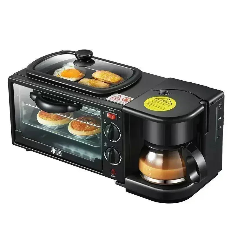 New breakfast machine three-in-one automatic multi-function household coffee hot milk mini small electric oven