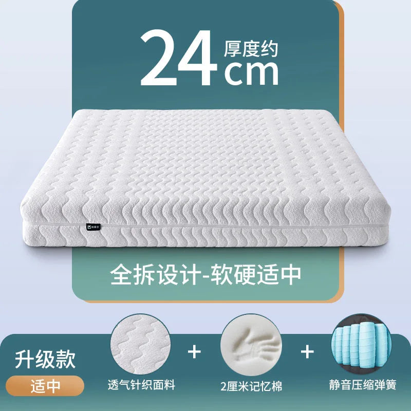 Cozy Firm King Mattresses Memory Foam High Quality Floor Queen Mattresses Spring Sleeping Colchones De Cama Bedroom Furniture