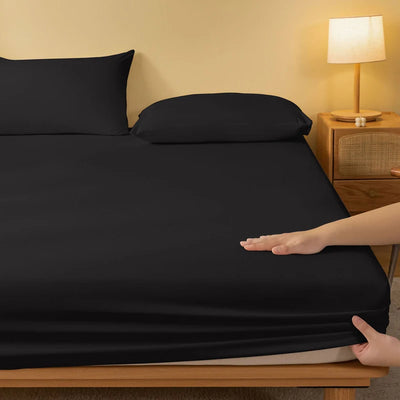 1 piece of solid matte bedsheet, pure black bedspread for bedroom, bedding (excluding pillowcases)