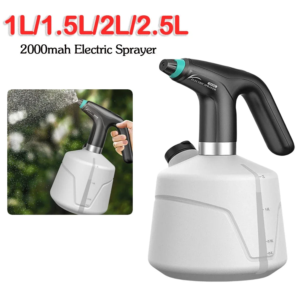 2L Electric Sprayer Plant Spray Bottle Automatic Watering Fogger USB Sanitizing Sprayer Hand Watering Machine Plants Garden Tool