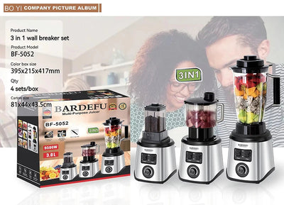 Multifunctional 6in1 3in1 3L blender juicer food processor blender smoothie heavy duty commercial blender machine