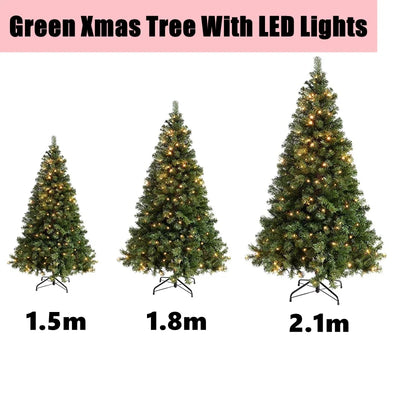 Reusable Artificial PVC Christmas Tree, Xmas Pine Tree, New Year's Eve Decorations, 150 Cm, 180 Cm, 210cm