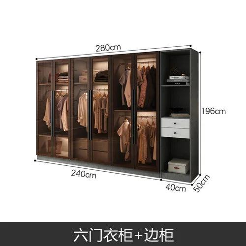 Design Living Room Closet Storage Box Indoor Black Hotel Indoor Display Cabinet Creative Wood Meuble Chambre Furniture Bedroom