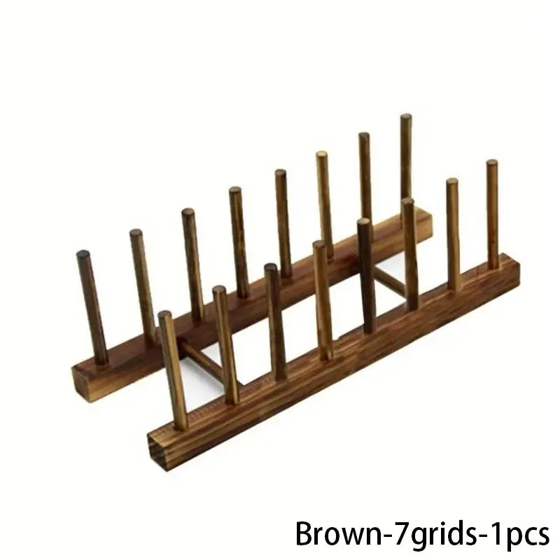 Multifunction Wooden Stand Rack Kitchen Bowl Basin Drain Holder Organizer  Kitchen Sundries Rack Cups Shelf Table Book Display