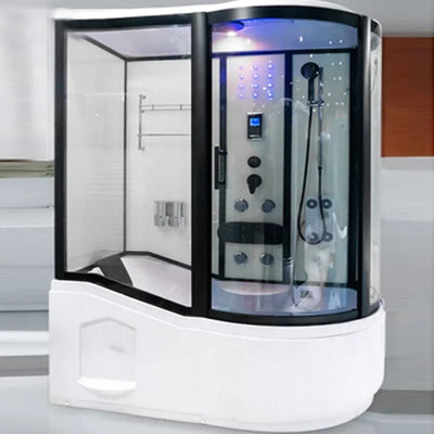 New design aluminum frame glass door massage steam shower room