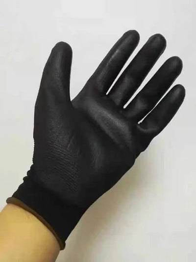 Ansell HyFlex 48-101 (1pair） Sensilite® nylon PU palm coating oil resistant and wear-resistant precise operation black gloves