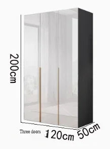 Sliding Mirror Wardrobes Storage Luxury Bedroom White Wooden Rack Wardrobes Cabinets Clothes Guarda Roupas Home Furniture