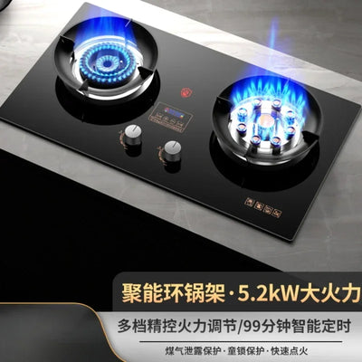 Upgrade Your Kitchen Appliances with Royalstar Inset Gas Stove: Double Burner, Energy-saving, Scheduled Fierce Fire Furnace