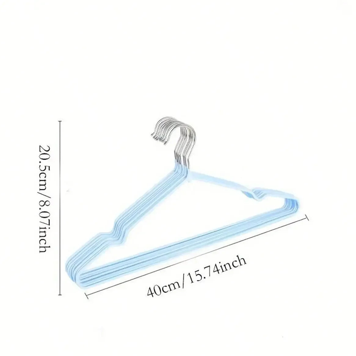 10pcs- Metal Traceless No-slip Clothes Hangers, Durable Strong Clothes Racks, Household Space Saver For Organization Of Bedroom,