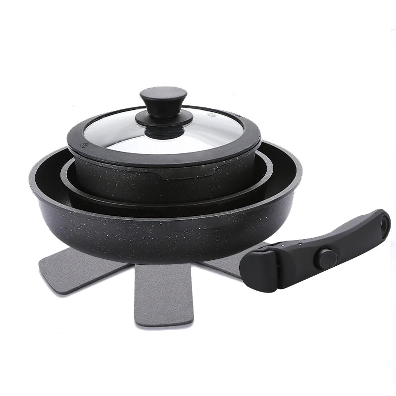 Hot Selling Home Kitchen Non Stick Pot Set Cookware Set Cooking 5pcs Non Stick Cookware Set