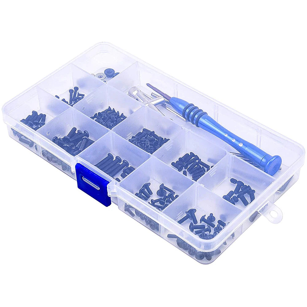 316pcs RC Car Tools & Screws Box Kit Set M2 M2.5 M3 Screws Repair Supplies for Wltoys 1/14 144001 RC Car Accessories