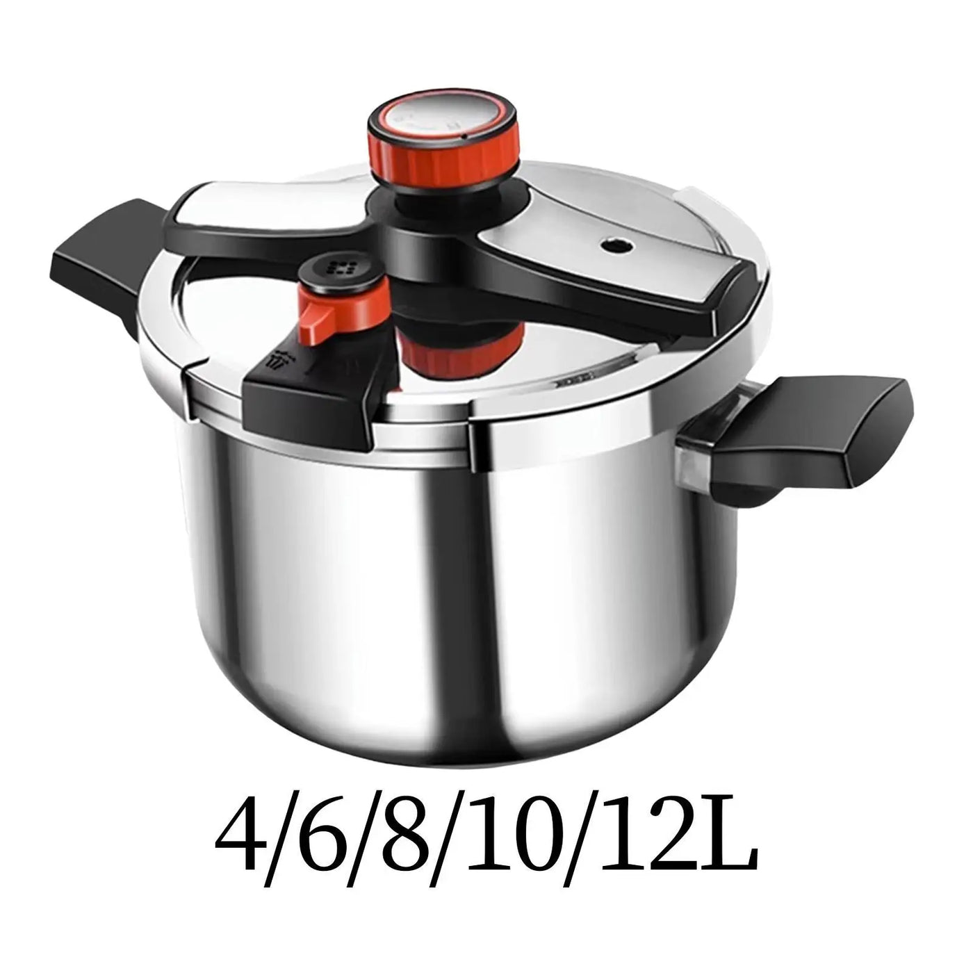 Stovetop Pressure Cooker Portable Cooking Pot for Kitchen Camping Household