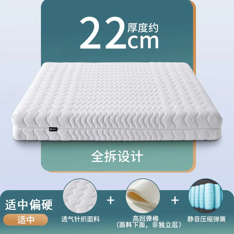 Cozy Firm King Mattresses Memory Foam High Quality Floor Queen Mattresses Spring Sleeping Colchones De Cama Bedroom Furniture