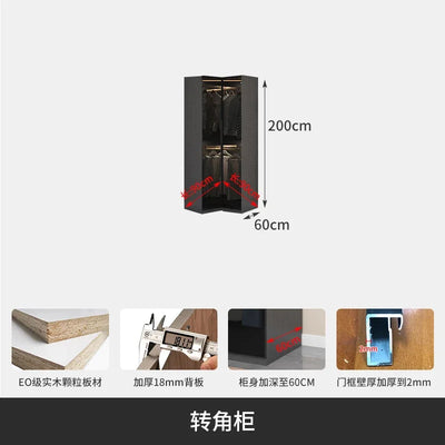 With Glass Doors Wardrobes Multilayer Luxury Storage Open Closets Wardrobes Cabinet Shelves Guarda Roupas Bedroom Furniture