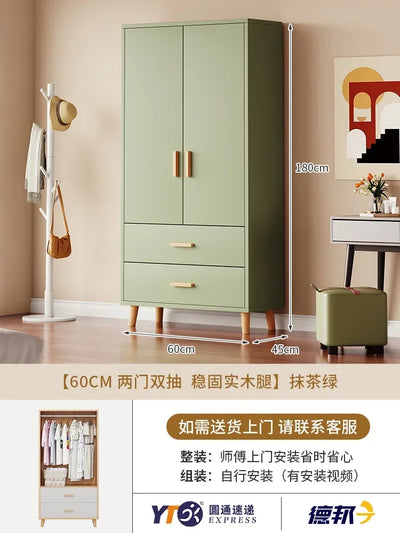 Storage Wooden Wardrobe Bedroom Designer Clothes Display Multifunction Wardrobe European Apartment Szafy Korean Style Furniture