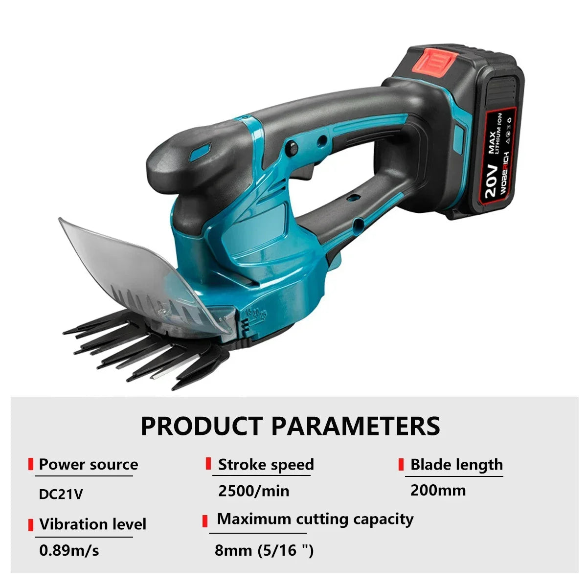 2 IN 1 Electric Hedge Trimmer Cordless Handheld Rechargeable Garden Bush Scissors Power Tools For Makita/WOBERICH 18V Battery