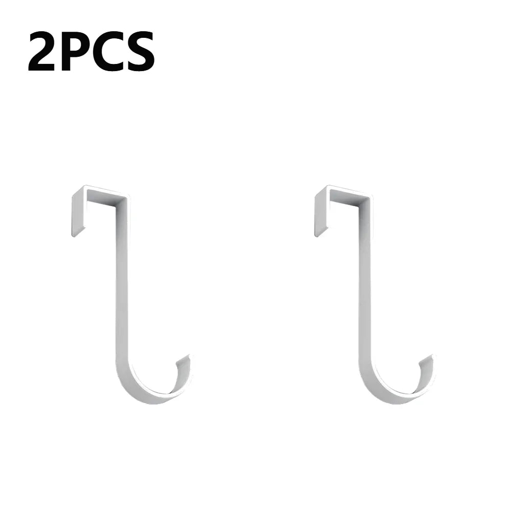 Towel Clothes Coat Hanger Corrosion Resistant Cabinet Cupboard Hook Z Shape Back Cabinet Door Hook for Towel Cloth Bags Sundries