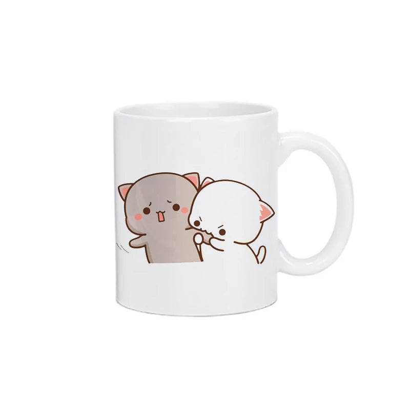 Panda Bear Bubu Dudu Coffee Milk Cup Mocha Cat Panda Bear Couple Christmas Mug Kawaii Cups Original Mugs Free Shipping Drinkware