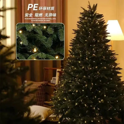 Artificial Christmas Tree PE+PVC Encryption with LED Lights Large Christmas Home Decoration New Year Christmas Tree 1.2m To 2.4m