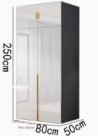 Sliding Mirror Wardrobes Storage Luxury Bedroom White Wooden Rack Wardrobes Cabinets Clothes Guarda Roupas Home Furniture