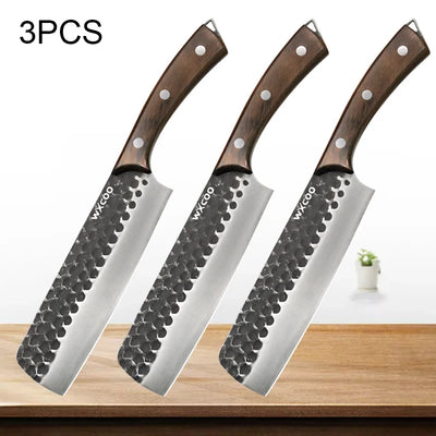 Stainless Steel Kitchen Knife Forged Kitchen Chef's Knife Meat Cleaver Kitchen Slicing Knife Bone Chopper Fruit Vegetable Cutter