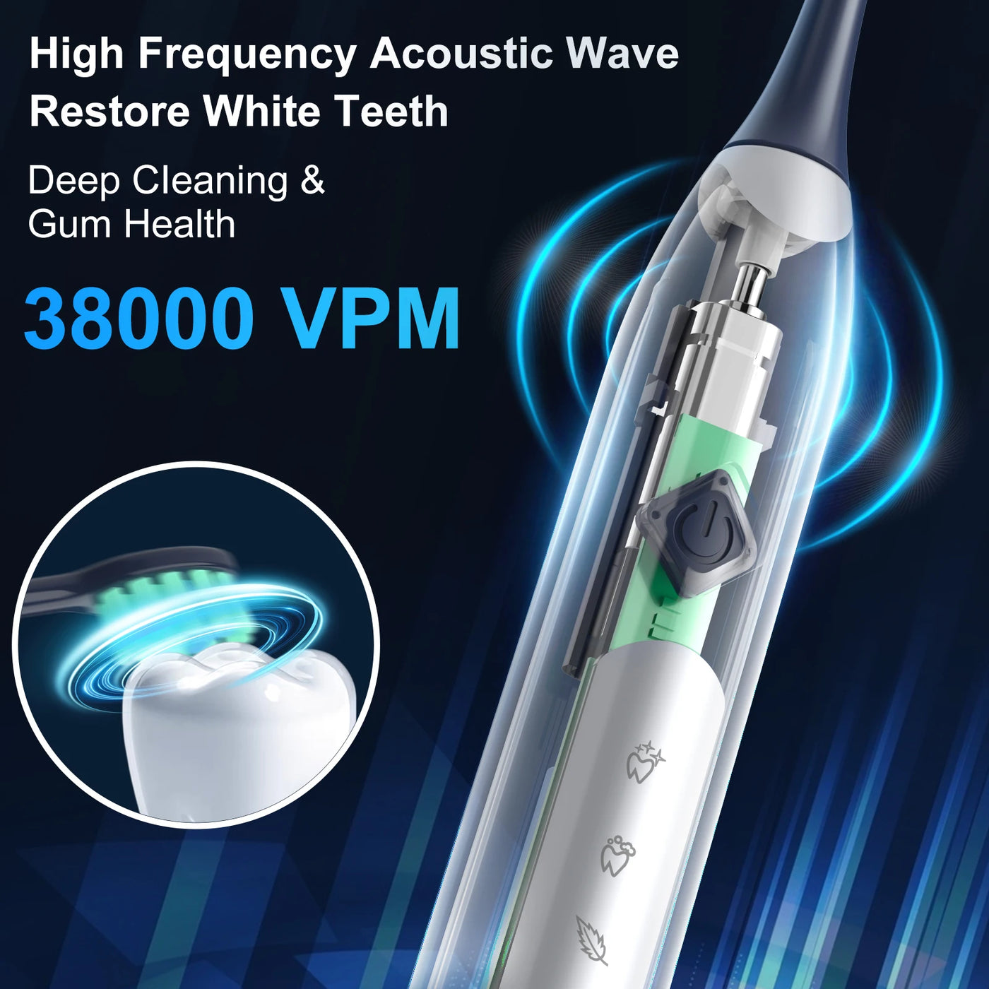 SEJOY Sonic Electric Toothbrush  JS10  Oral Cleaning Personal Care Appliances 5 Modes Smart Rechargeable Automatic Toothbrush