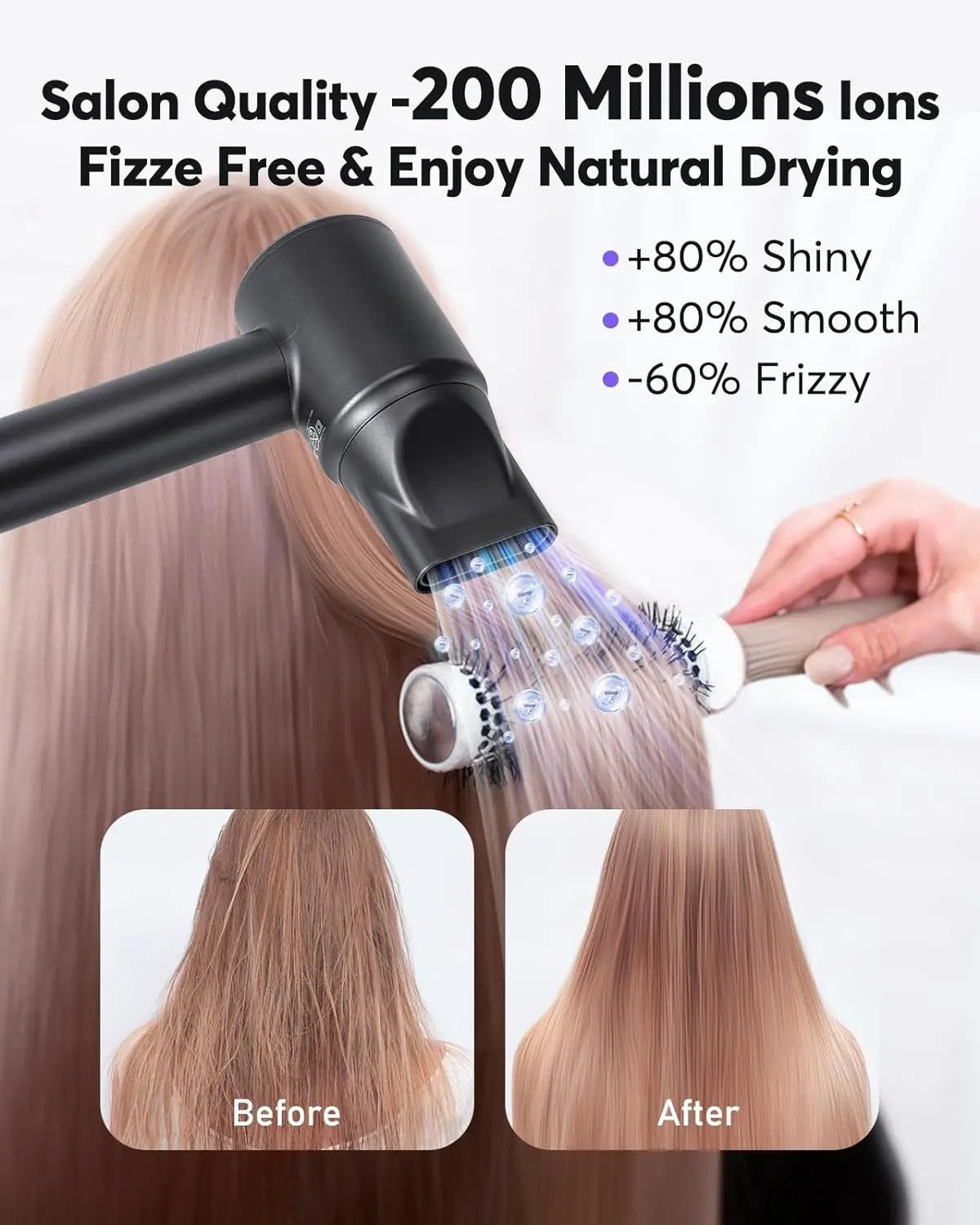 Leafless High Speed Hair dryer 110000 rpm Quick Dry Personal Hair Care Styling Negative Ion Constant Anion Electric Hairdryer