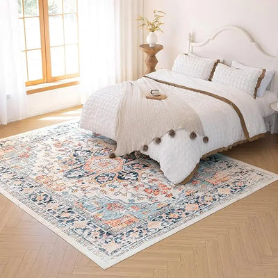 VIKAMA Bohemian style Large living room floor mat bedroom bed rug Master bedroom retro Nordic Persian national style